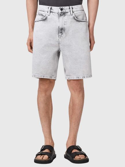 AllSaints Lenny Denim Shorts, Grey