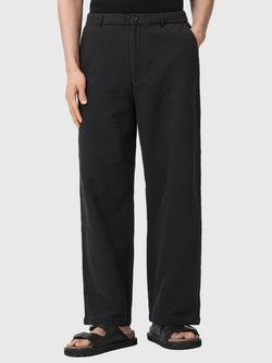AllSaints Taiko Cotton Trousers, Black