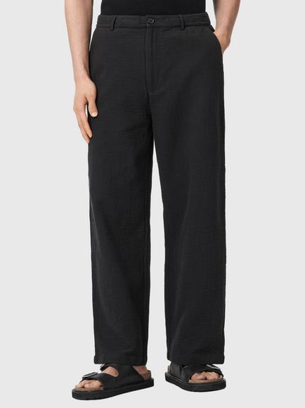 AllSaints Taiko Cotton Trousers, Black