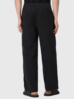 AllSaints Taiko Cotton Trousers - view 2, Black