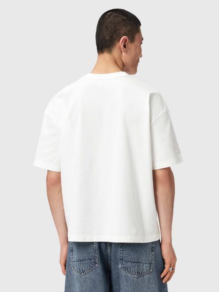 AllSaints Angelino Boxy Graphic T-Shirt, Chalk White - view 2, Chalk White
