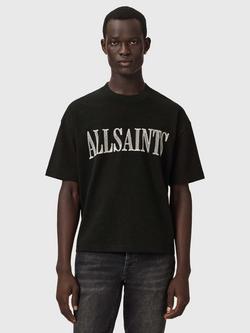 AllSaints Dash Boxy T-Shirt, Washed Black, Washed Black