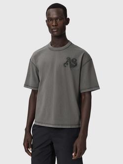 AllSaints Insignia Crew Neck Cotton T-Shirt, Black, Black