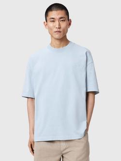 AllSaints Odyssey Oversized Crew T-Shirt, Salton Blue
