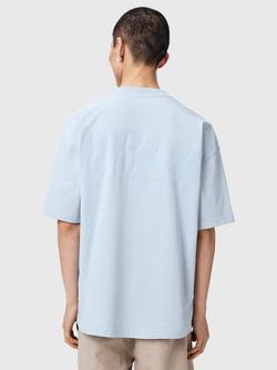 AllSaints Odyssey Oversized Crew T-Shirt - view 2, Salton Blue