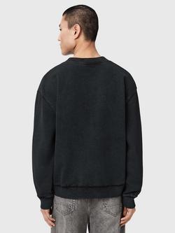 AllSaints Dash Boxy Sweatshirt, Washed Black - view 2, Washed Black