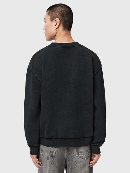 AllSaints Dash Boxy Sweatshirt, Washed Black - view 2, Washed Black