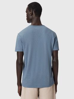 AllSaints Figure Raw Edge T-Shirt, Waved Blue - view 2, Waved Blue
