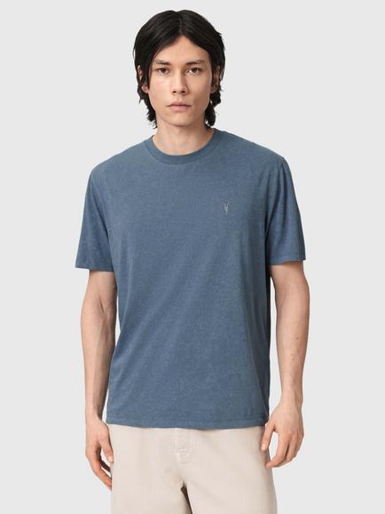 AllSaints Saka Ramskull Cotton T-Shirt, Blue, Blue