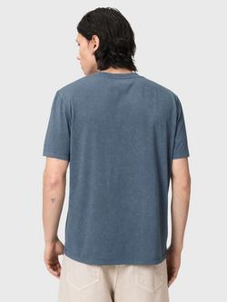 AllSaints Saka Ramskull Cotton T-Shirt, Blue - view 2, Blue