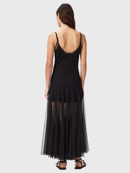 AllSaints Harmonia Double Layered Dress - view 2, Black
