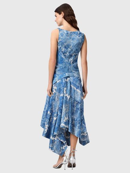 AllSaints Prue Floral Dress, Blue - view 2, Blue