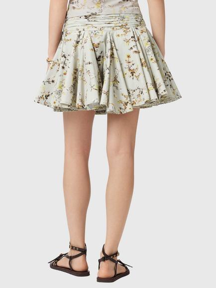AllSaints Tulip Mini Skirt, Carmel Stem Green - view 2, Carmel Stem Green
