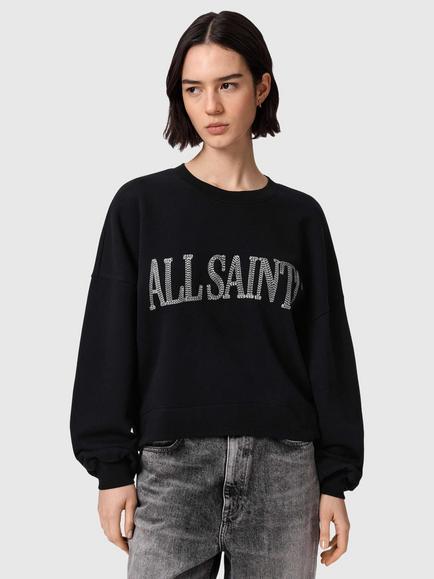 AllSaints Dash Lila Sweatshirt, Washed Black, Washed Black