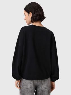 AllSaints Dash Lila Sweatshirt, Washed Black - view 2, Washed Black