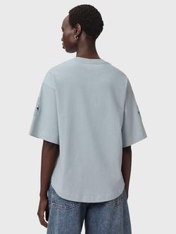 AllSaints Lola Amelie Oversized T-Shirt - view 2, High Rise Blue