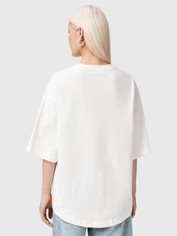 AllSaints Lola Amelie Oversized T-Shirt - view 2, Optic White