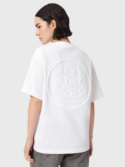 AllSaints Mabel Etta Oversized T-Shirt, Optic White - view 2, Optic White