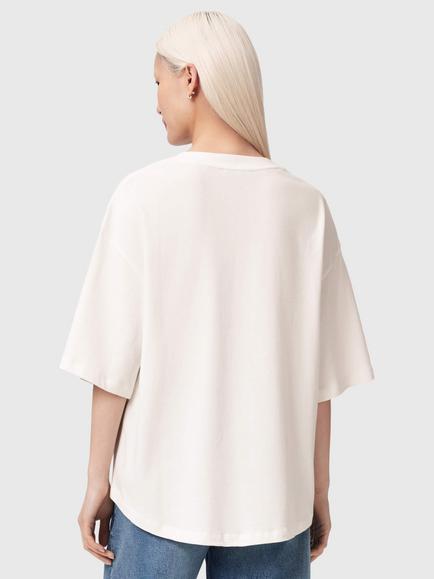 AllSaints Stacks Amelie T-Shirt - view 2, Optic White