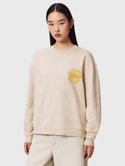 AllSaints Sun City Etta Sweatshirt, Birch White, Birch White