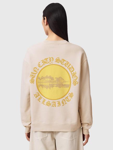 AllSaints Sun City Etta Sweatshirt, Birch White - view 2, Birch White