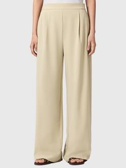 AllSaints Aleida Lightweight Wide Leg Trousers, Green, Green