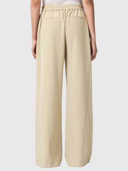 AllSaints Aleida Lightweight Wide Leg Trousers, Green - view 2, Green