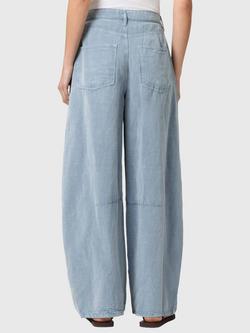 AllSaints Jett High Rise Trousers containing TENCEL™ Lyocell, Light Blue - view 2, Light Blue