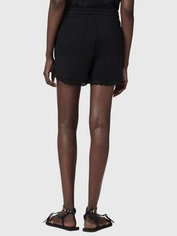 AllSaints Lele Lace Hem Shorts - view 2, Black