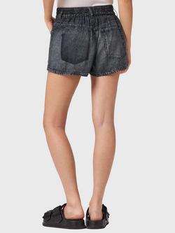 AllSaints Tyler Wide Leg Shorts containing TENCEL™ Lyocell, Black - view 2, Black