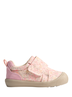 WHEAT Baby Kei Floral Pre-Walker Trainers, Coral, Coral