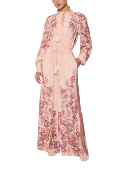 Raishma Hailey High Neck Floral Jumpsuit, Pink, Pink
