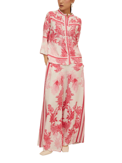 Raishma Myra Floral Shirt, Pink - view 2, Pink