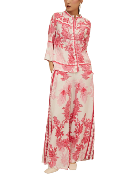 Raishma Myra Floral Shirt, Pink - view 2, Pink