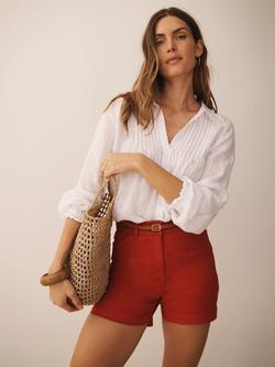 NRBY Myla Jeans Shorts, Cherry Red