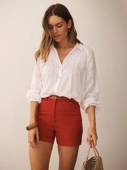NRBY Myla Jeans Shorts - view 2, Cherry Red