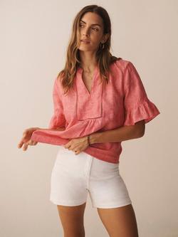 NRBY Myla Jeans Shorts - view 2, White