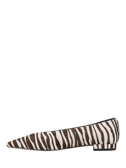Sam Edelman Emory Animal Print Ballerina Pumps, Zebra - view 2, Zebra