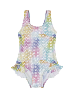 Slipfree Kids' Finny Frill Mermaid Swimsuit, Multi, Multi
