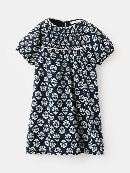 Mango Kids' A-Line cotton Midi Dress, Navy, Navy