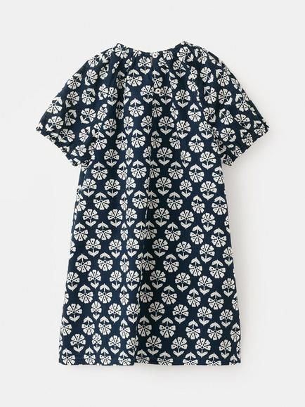 Mango Kids' A-Line cotton Midi Dress, Navy - view 2, Navy