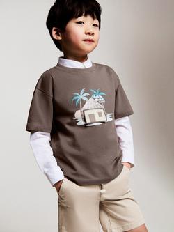 Mango Baby Stretch Cotton Chino Shorts, Sand, Sand