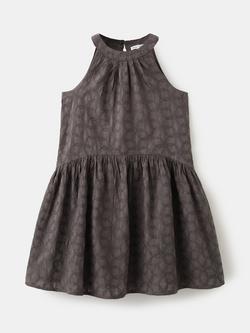 Mango Kids' Halter Mini Dress, Chocolate, Chocolate