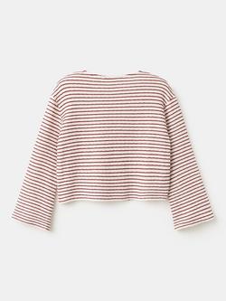 Mango Kids' Knitted Sweatshirt, Red - view 2, Red