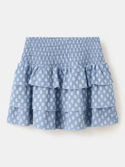 Mango Kids' Skater Skirt, Blue - view 2, Blue