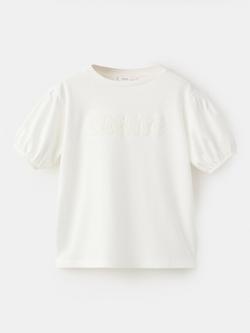 Mango Kids' T-Shirt, Off White, Off White