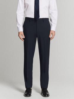 Mango Slim Fit Suit Trousers, Navy, Navy