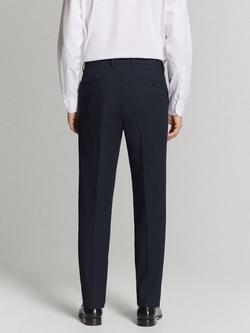 Mango Slim Fit Suit Trousers, Navy - view 2, Navy