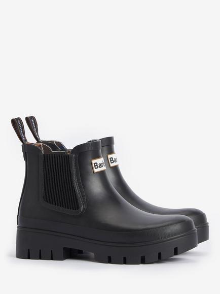 Barbour Halton Chelsea Ankle Wellington Boots, Black - view 2, Black