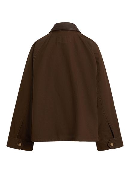 Polo Ralph Lauren Woven Field Jacket, Dark Brown - view 2, Dark Brown
